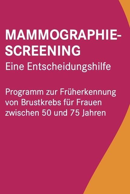 MAMMOGRAPHIE-SCREENING - Praxis Dr. Cleves Mammographie-Screening - Flyer